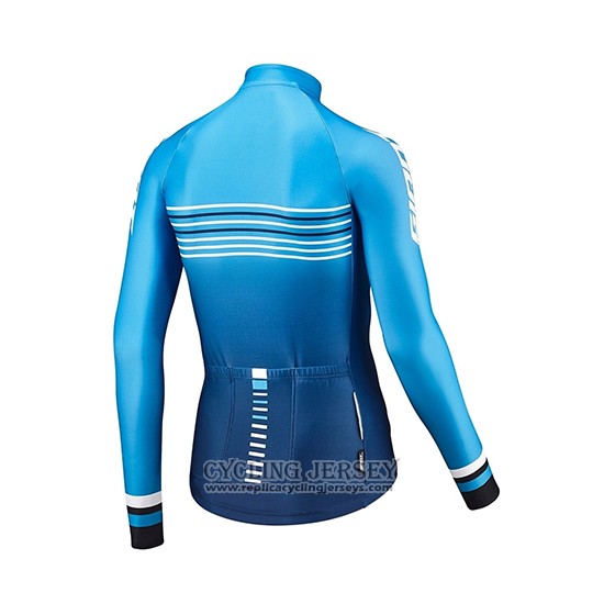 2019 Cycling Jersey Giant Race Day Blue Long Sleeve And Bib Tight